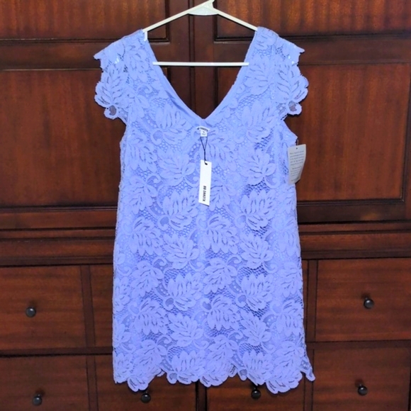 BB Dakota Dresses & Skirts - BB Dakota Blue Lace Dress